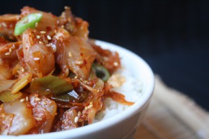 Roergebakken kimchi
